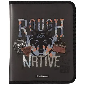 Папка для тетрадей А5+ "Rough Native" молния с трех сторон, ErichKrause