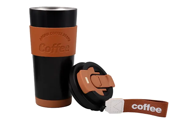 Термостакан Coffee черный (пластик/металл) (550мл) (12-7306-202510-STB-32) 3135651 — 7