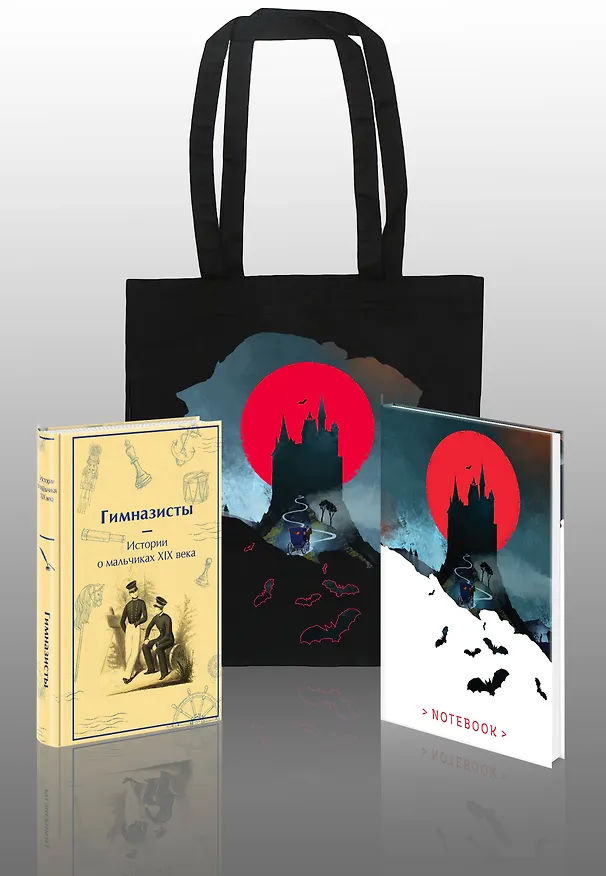 Книга Подарочный набор для мальчика (книга "Гимназисты. Истории о мальчиках XIX века, шоппер и блокнот "Замок Дракулы") () — 4
