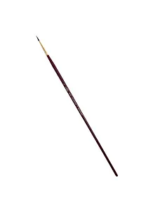 Кисть художественная Вернисаж, синтетика бордовая, круглая, длинная ручка №4, Гамма