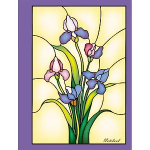 Книга для записей, Эксмо А6 (110*145) 80л. Графика. Ирисы 7БЦ, клетка КЗГ6802414