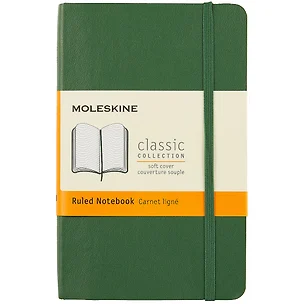 Записная книжка Moleskin Classic Pocket, мягкая обложка, зелёная, 96 листов, А6 — 251307 — 1