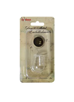 Набор стеклянный мини-колпак (SCB24001016) (30х18мм) (ScrapBerry`s) (блистер) 2439936