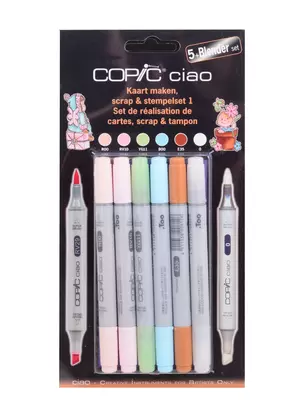 Набор маркеров Copic Ciao скрапбукинг №1 5цв + блендер — 260040 — 1