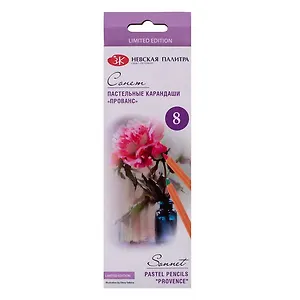 Карандаши пастельные 08цв "Сонет" Прованс, к/к, Сонет