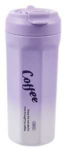 Термостакан Coffee (фиолетовый градиент) (пластик/металл) (520мл) (12-7306-202604_27)
