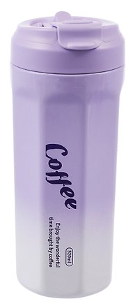 Термостакан Coffee (фиолетовый градиент) (пластик/металл) (520мл) (12-7306-202604_27) 3163302
