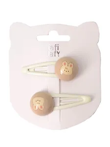 Набор заколок Kawaii Кролики (2шт) (пластик) (5см) (12-03907-B10) (Lafilaf)