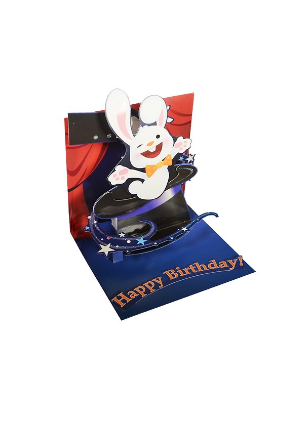 3D открытка Шляпа волшебника (Magic Hat) (квадрат) (1064) (14,5х14,5) 2434804 — 1