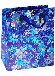 Пакет подарочный бумажный А4 "Новый год" премиум, ассорти, Арт-Дизайн