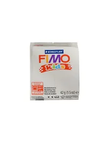 FIMO kids полимерная глина для детей (блестящий белый) (8030-052) (42г) (упаковка) (Эксмо)