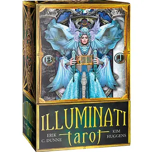 Книга Таро ИЛЛЮМИНАТОВ/Tarot Illuminati NEW (на англ. языке, золотой срез) (Ким Хаггенс)