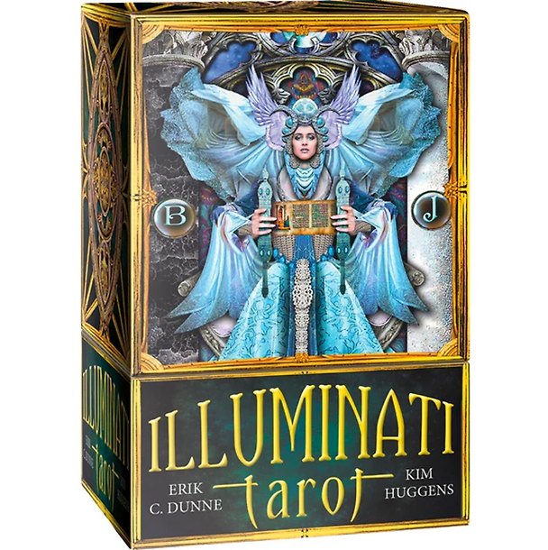 Книга Таро ИЛЛЮМИНАТОВ/Tarot Illuminati NEW (на англ. языке, золотой срез) (Ким Хаггенс) — 1