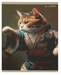 Тетрадь в клетку Listoff, "Восточные коты и кошки", 96 листов