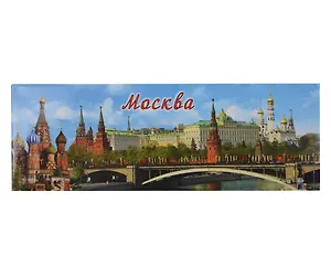 Магнит Москва Дневной коллаж (металл) (02-1-19K38)