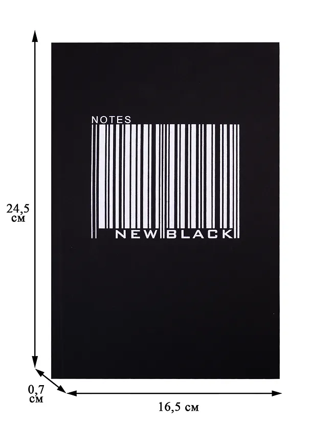 Тетрадь в точку Listoff, "New Black. Дизайн 1", А5+, 64 листа 257639 — 2