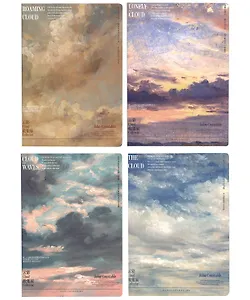 Тетрадь в линейку "Облака", В5, 44 листа, в ассортименте