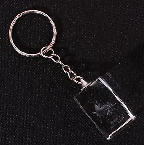 Сувенир, Брелок-стеклянный куб Знаки зодиака 2*3см Козерог НУ-8509