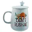 Кружка с крышкой и ложкой Ленивец Don`t rush me (керамика) (400мл) (12-08070-188-SLT) — 2711150 — 1