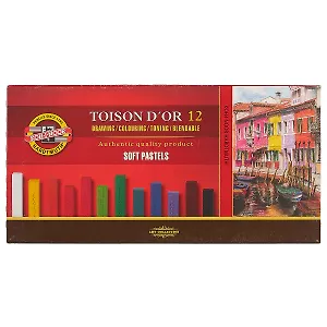 Пастель сухая мягкая «Toison D'or», 12 цветов
