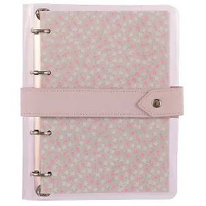 Тетрадь на кольцах в клетку InFolio, Sash, 120 листов, розовая