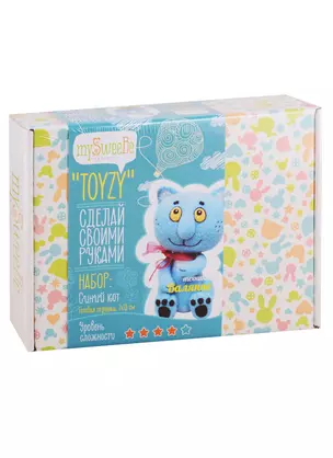 Набор для творчества TOYZY Техника валяние Синий кот — 2779142 — 1