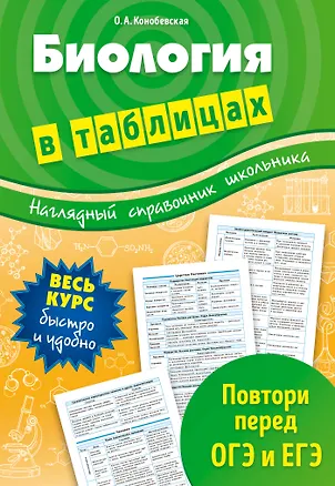 Книга Биология в таблицах (Ольга Конобевская)