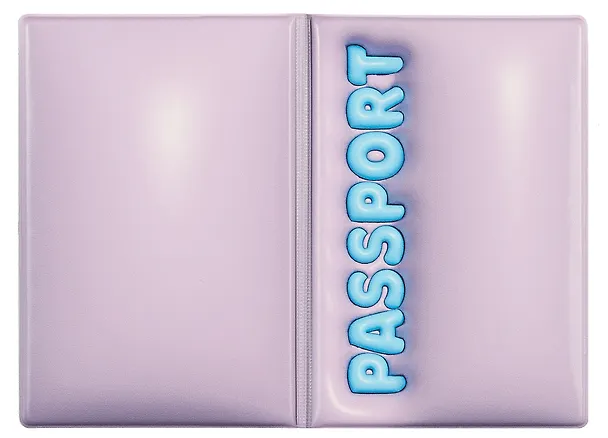 Обложка для паспорта Passport 3D (сиреневая) (ОП2024-413) 3035751 — 2