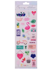 Наклейки эпоксидные Лето