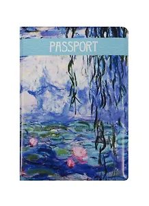 Обложка для паспорта Клод Моне Водяные лилии (блистер) 9*13см