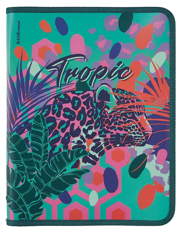 Папка для тетрадей A4+ "Tropical" молния с трех сторон, пластик, Erich Krause 3021095 — 1