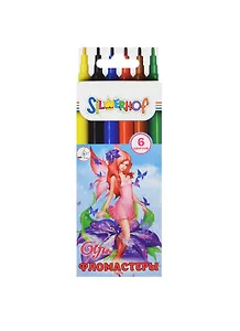 Фломастеры 06цв "ELFIN" вент.колпачок, карт. европодв.,Silwerhof