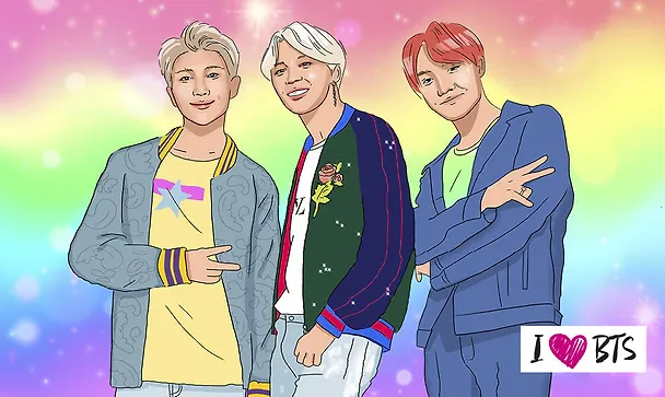 Кардхолдер (215*65мм) I love BTS. оф. 2 2787514 — 1