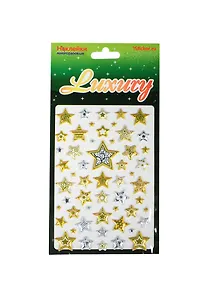 Наклейка декоративная зефирная 2 Звезды 1 (100х200) (Наклей-ка) (упаковка)