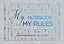 Блокнот "My notebook. My rules" (синий) (комплект с полусупером) — 369952 — 1