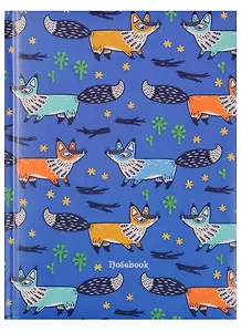 Записная книжка А6 80 листов "Лисички (орнамент)"