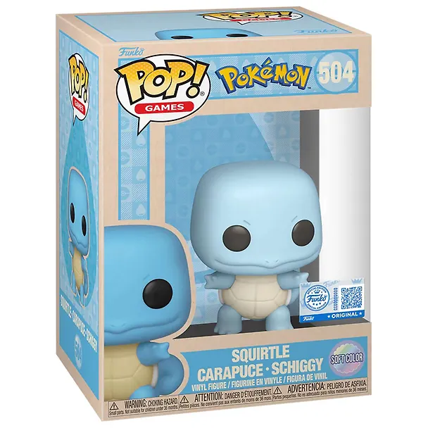Фигурка Funko POP! Games Pokemon Squirtle (Soft Color) (Exc) (504) (Fun87875) 3123329 — 2