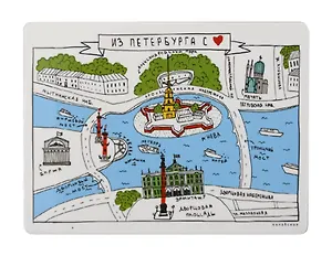 Магнит СПб 7,0*9,5см Коловская "Петербург", КП-01