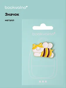 Значок Котик-пчелка (металл) (12-5769-A43)