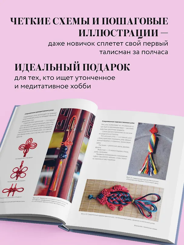 Книга Китайские узлы от А до Я. Полное иллюстрированное руководство по техникам и приемам плетения (Цао Хаймэй) — 8