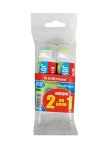 Клей-карандаш 15г JOY 2шт/уп., подвес, Erich Krause