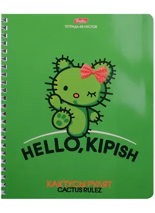 Тетрадь в клетку Hatber, "Кактусы рулят", 48 листов, в ассортименте 243912