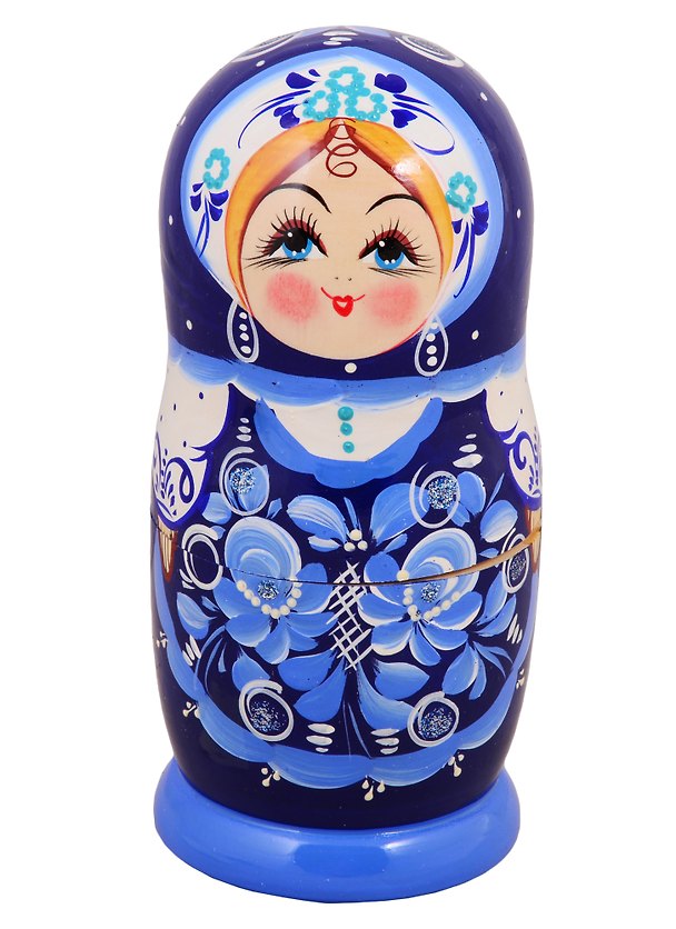 Матрешка 5 в 1 большая (Гжель, Эскиз 09) 2787524 — 1