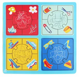 Игрушка, Развивающая игрушка: Пазл большой Найди силуэт IG0088 332750