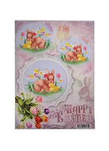 Декупажная карта Кролик (S-175) (упаковка)