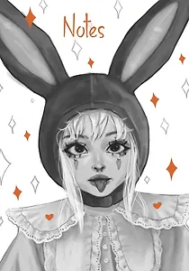 Книга для записей А5 80л "Зайка (Эксклюзив)" 7БЦ, пантонн.печать, мат.ламинация, офсет