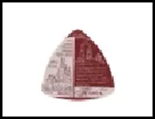 ГС магнит треугольник керамика Тюмень Свято-Троицкий мужской монастырь 5,5 см 465941 2322710