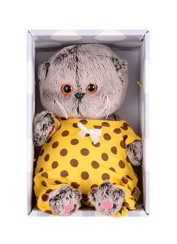 Игрушка мягкая Budi Basa, Басик BABY в комбинезоне в горох (20 см) (BB-065) 2834861 — 1