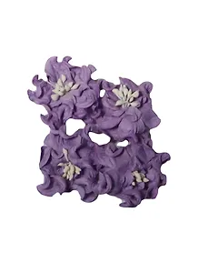 Цветы кудрявой фиалки (SCB291006) (4шт(2шт/d=5см) (2шт/d=4,2см)) (фиолетовые) (упаковка)