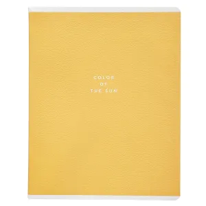 Тетрадь 48л кл. "Block", желтый, скрепка, карт.обл., микротекстурирование, ламинация